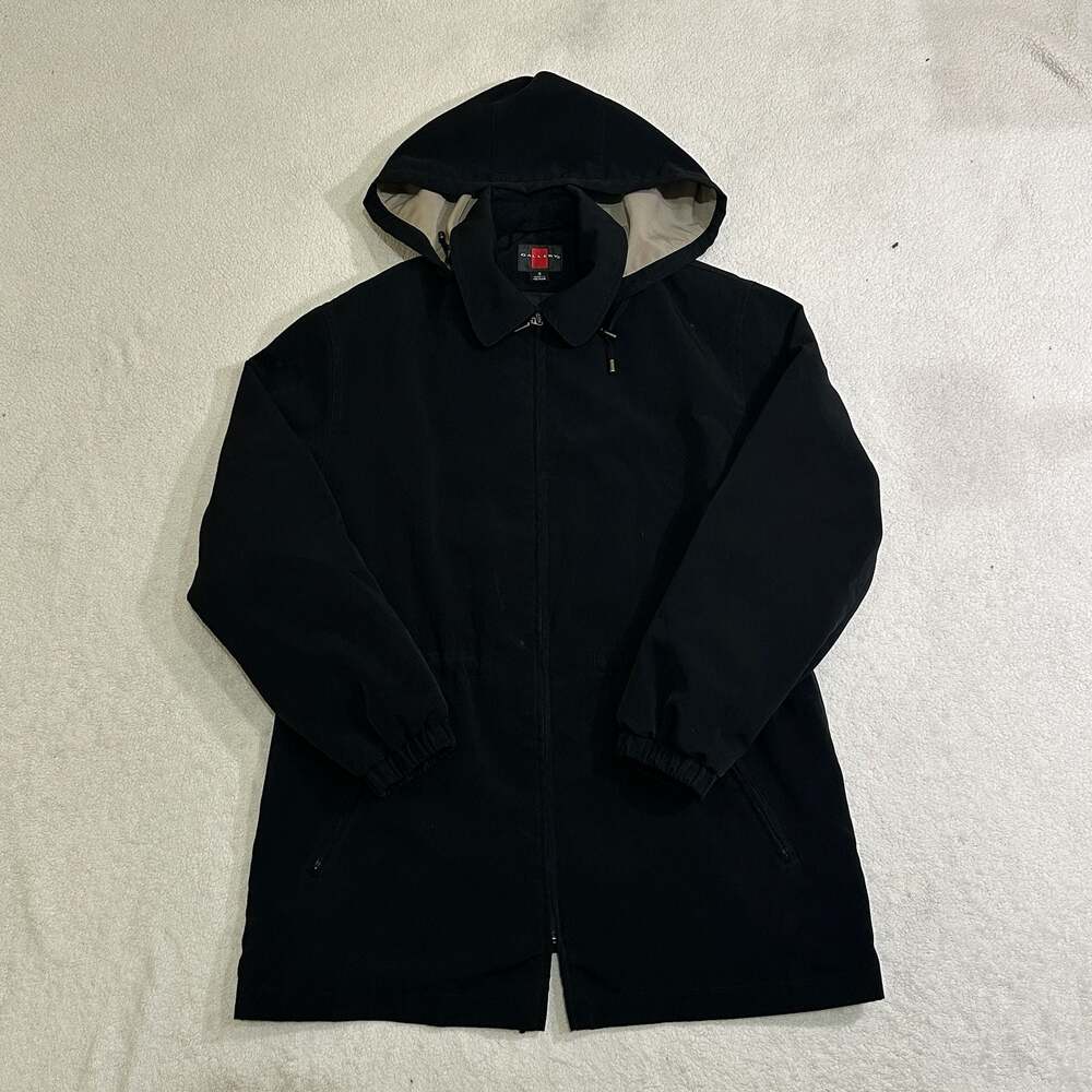 Gallery Women's Black Hooded Utility Jacket Size S